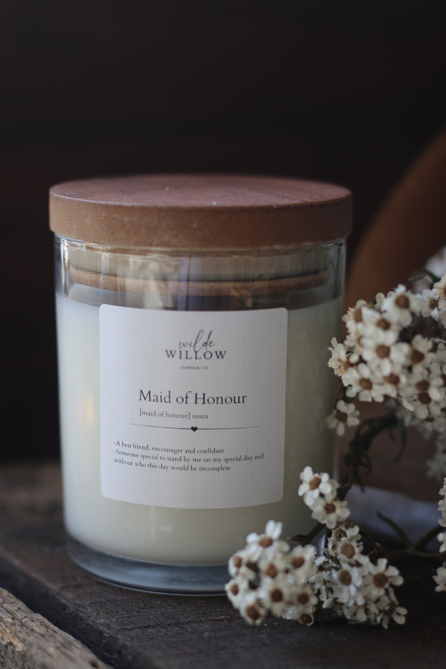 Maid of Honour Candle (Mini)