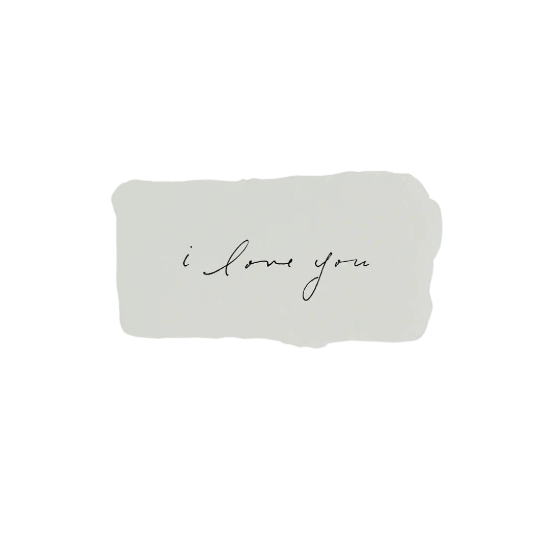I love you tiny note